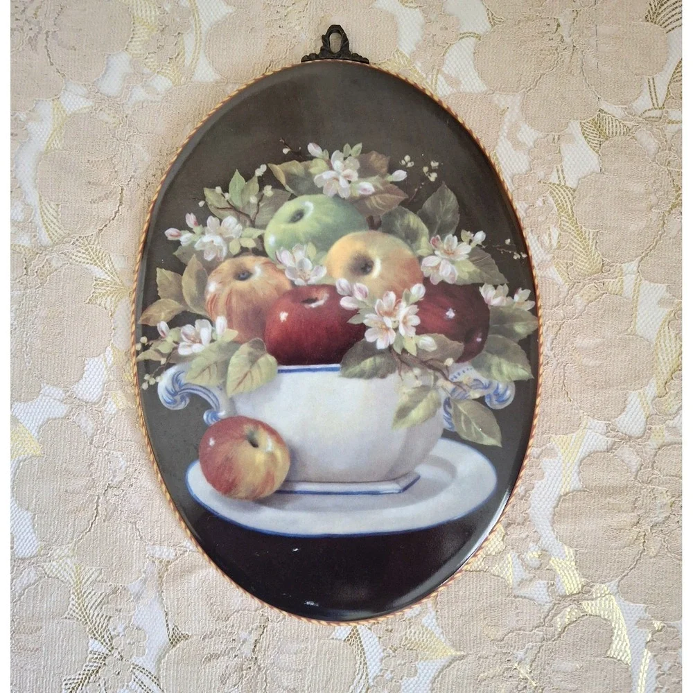 Fine Porcelain Coleccion Beatriz Manzanas Decorative Wall Plaque France